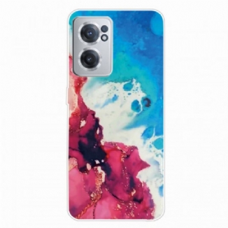 Capa De Celular Para OnePlus Nord CE 2 5G Mármore Aquático