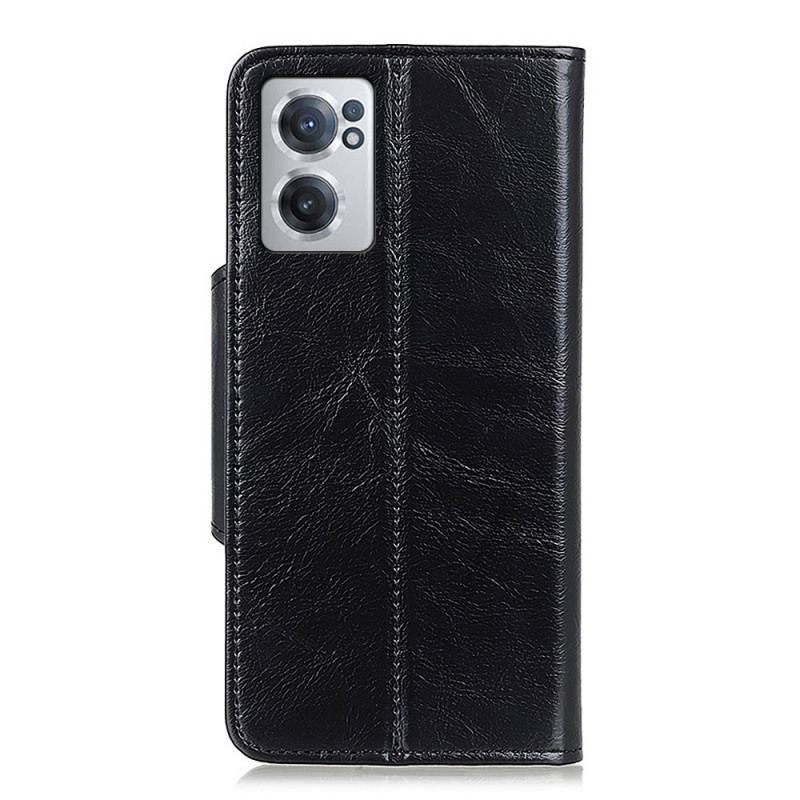 Capa De Couro Para OnePlus Nord CE 2 5G Capa Tipo Carteira Carteira Kazneh