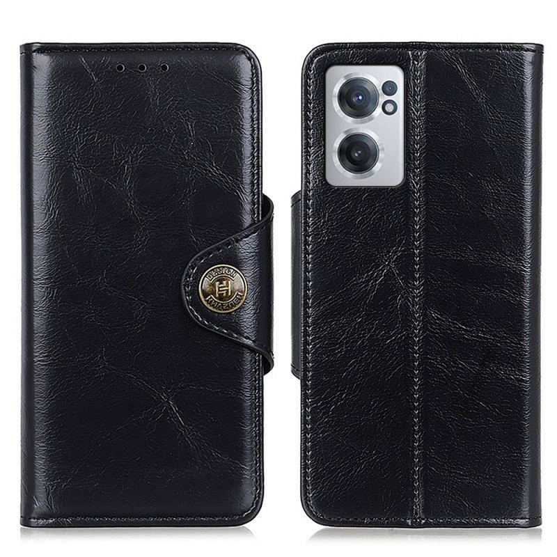 Capa De Couro Para OnePlus Nord CE 2 5G Capa Tipo Carteira Carteira Kazneh