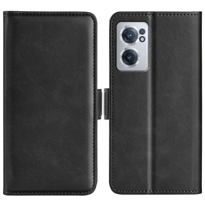 Capa Folio Para OnePlus Nord CE 2 5G Couro Sintético Macio