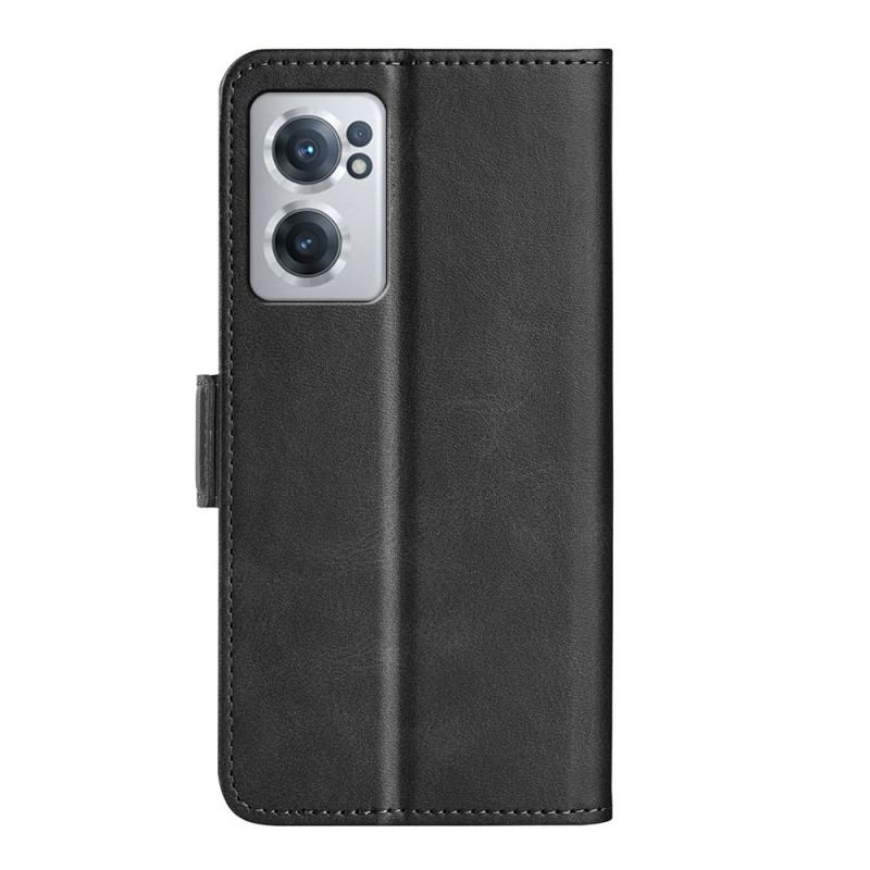 Capa Folio Para OnePlus Nord CE 2 5G Couro Sintético Macio