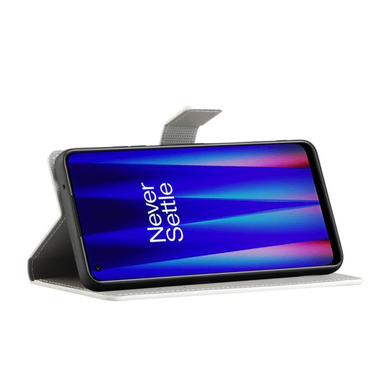 Capa Folio Para OnePlus Nord CE 2 5G Florescer