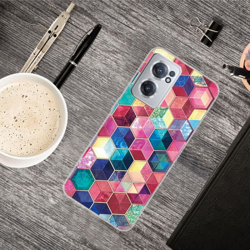Capa Para OnePlus Nord CE 2 5G Cubos Multicoloridos