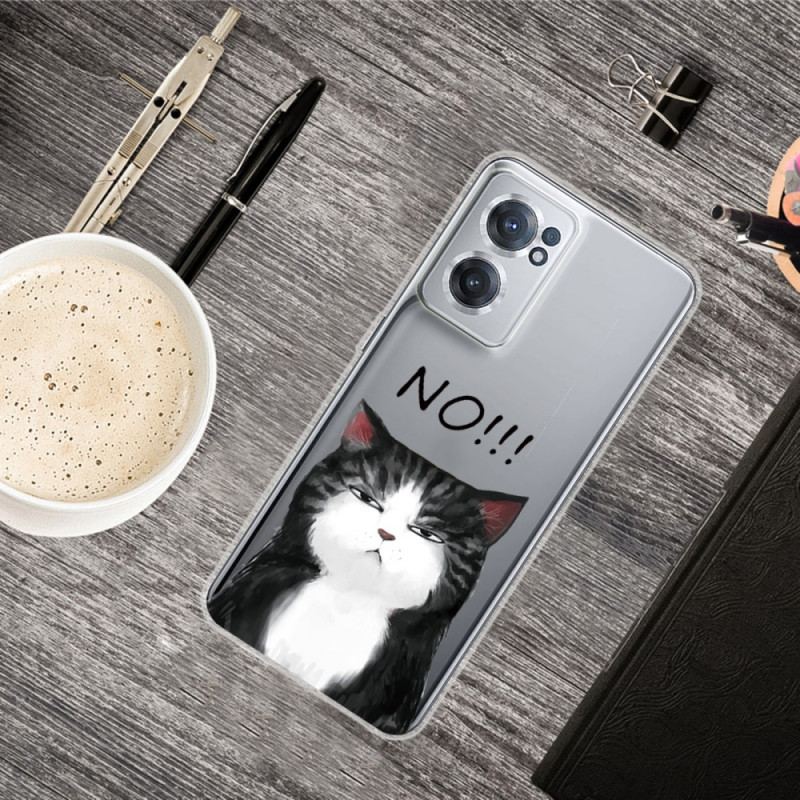 Capa Para OnePlus Nord CE 2 5G Gato Rabugento
