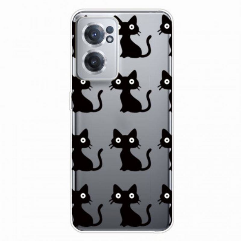 Capa Para OnePlus Nord CE 2 5G Gatos Pretos