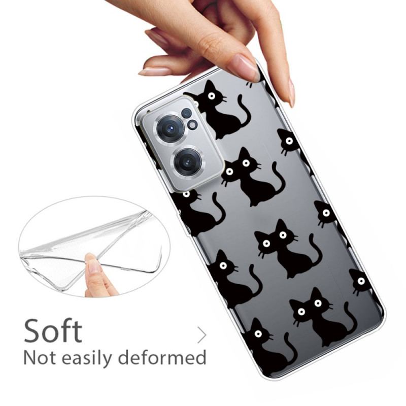 Capa Para OnePlus Nord CE 2 5G Gatos Pretos