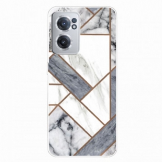 Capa Para OnePlus Nord CE 2 5G Mármore Branco E Cinza