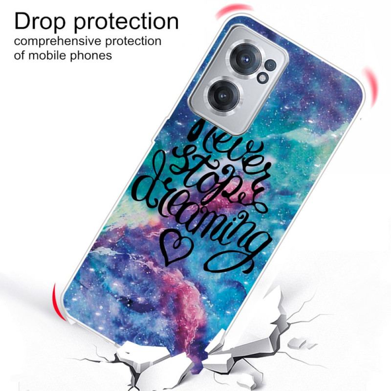 Capa Para OnePlus Nord CE 2 5G Nunca Pare De Sonhar