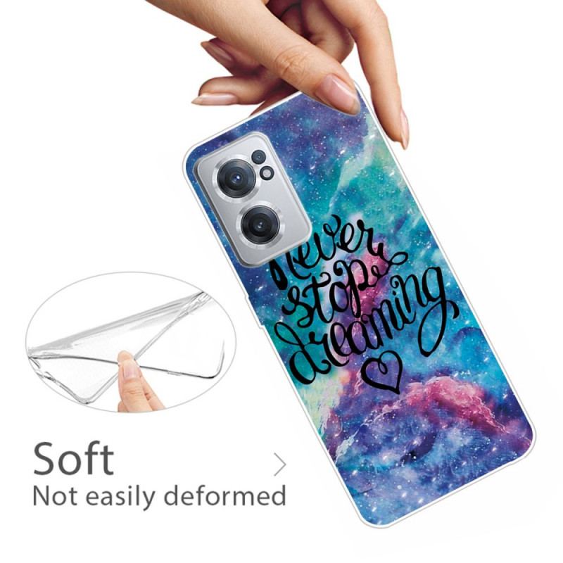 Capa Para OnePlus Nord CE 2 5G Nunca Pare De Sonhar