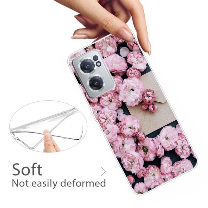 Capa Para OnePlus Nord CE 2 5G Rosas Do Dia Dos Namorados