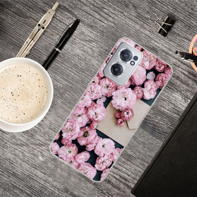 Capa Para OnePlus Nord CE 2 5G Rosas Do Dia Dos Namorados