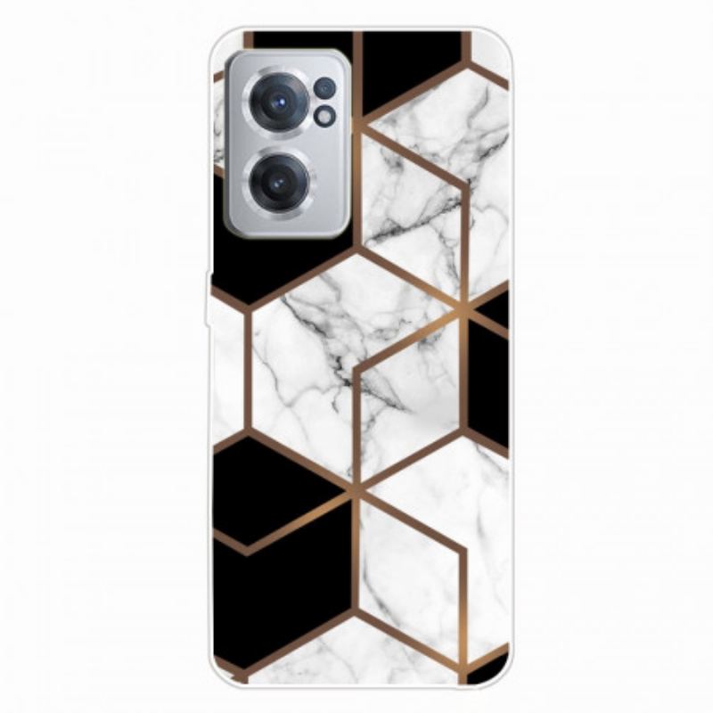 Capa Para OnePlus Nord CE 2 5G Tabuleiro De Damas De Mármore