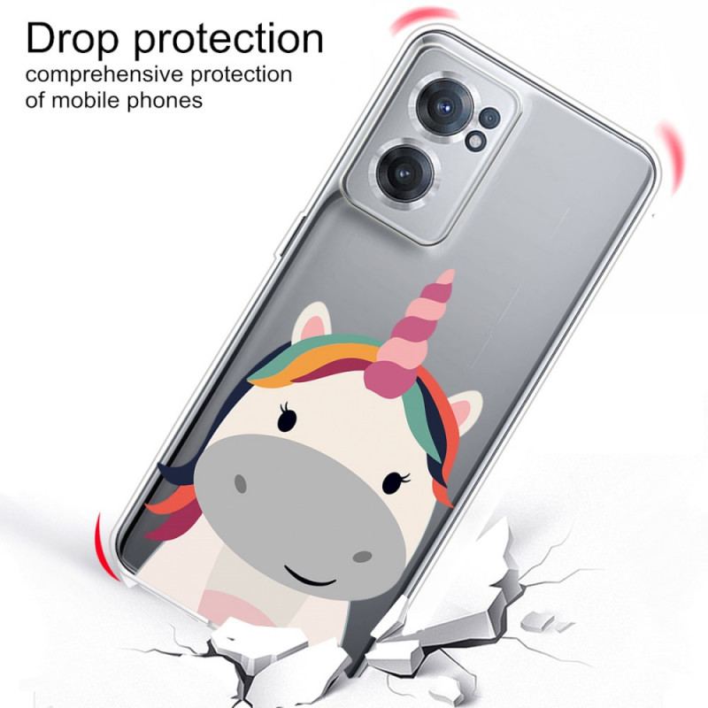 Capa Para OnePlus Nord CE 2 5G Unicórnio De Desenho Animado
