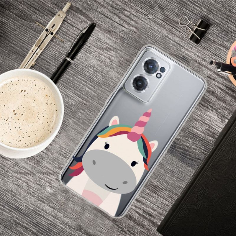 Capa Para OnePlus Nord CE 2 5G Unicórnio De Desenho Animado
