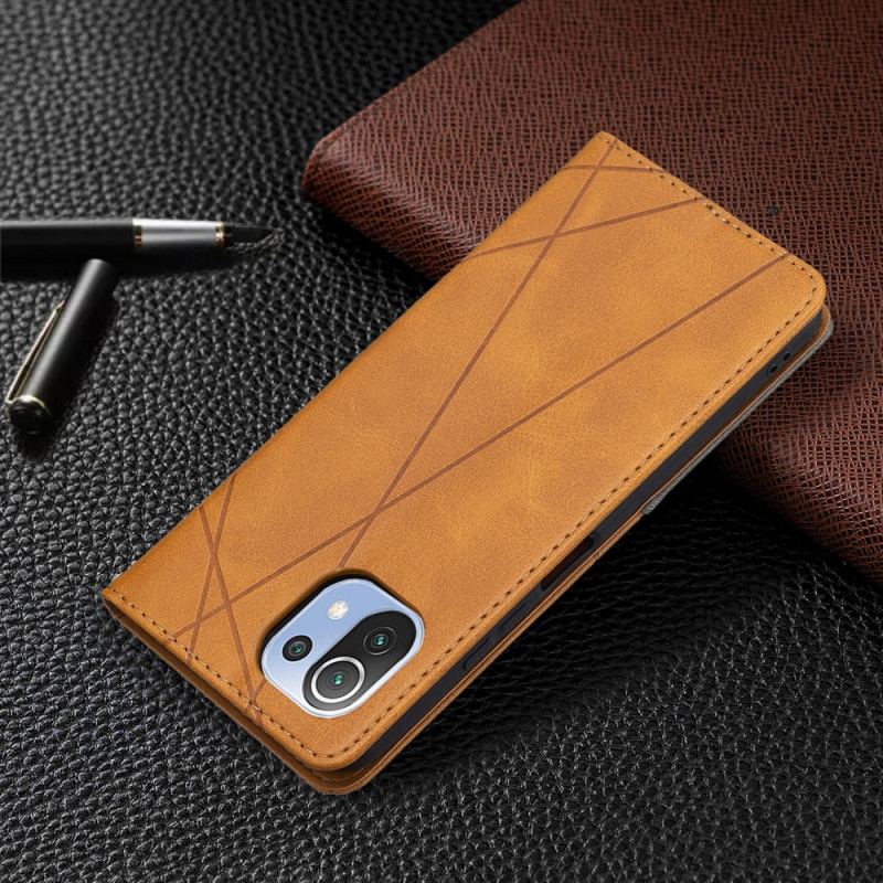 Capa De Celular Para Xiaomi Mi 11 Lite 4G / 5G / 5G NE Flip Estilo Do Artista