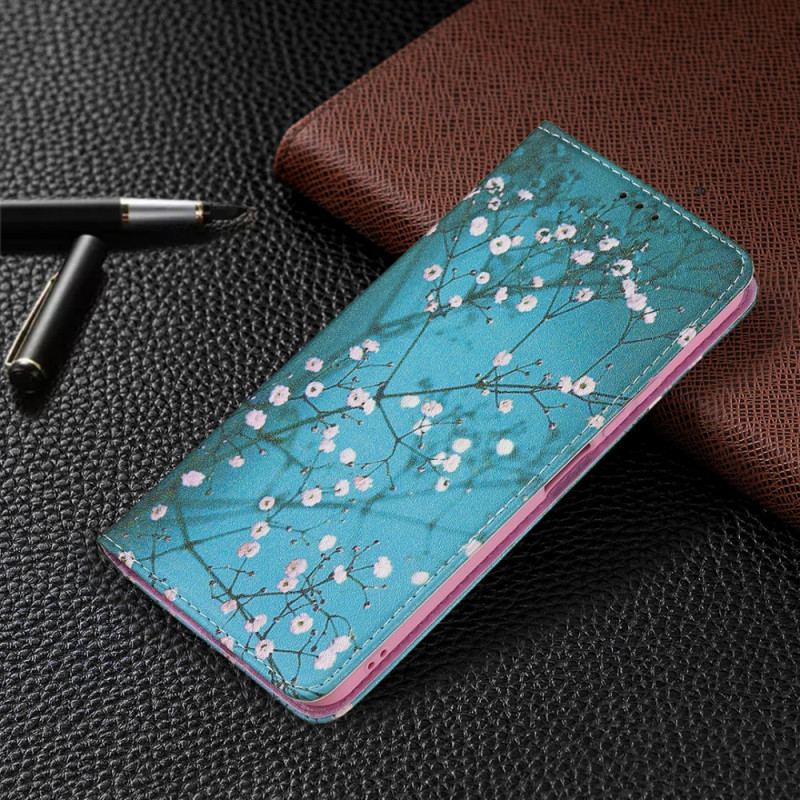 Capa De Celular Para Xiaomi Mi 11 Lite 4G / 5G / 5G NE Flip Ramos Floridos