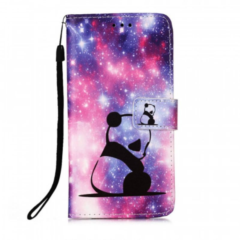 Capa De Couro Para Xiaomi Mi 11 Lite 4G / 5G / 5G NE Galáxia Panda