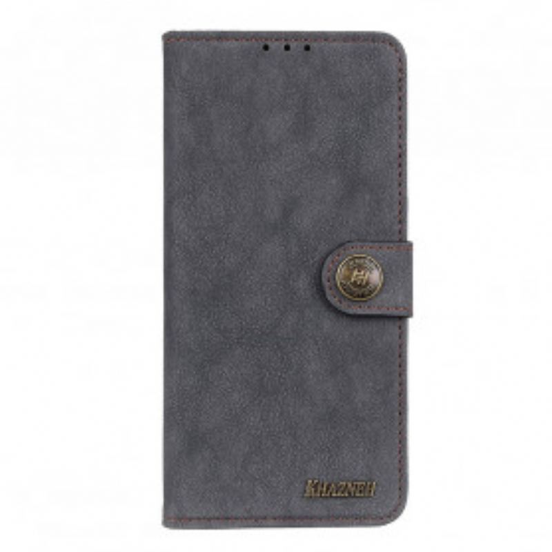 Capa Em Pele Para Xiaomi Mi 11 Lite 4G / 5G / 5G NE Couro Dividido Retrô Khazneh