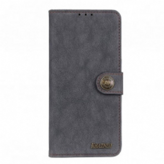 Capa Em Pele Para Xiaomi Mi 11 Lite 4G / 5G / 5G NE Couro Dividido Retrô Khazneh