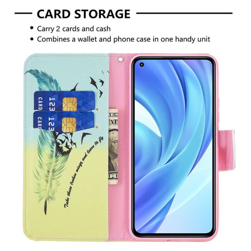 Capa Flip Para Xiaomi Mi 11 Lite 4G / 5G / 5G NE Aprender A Voar