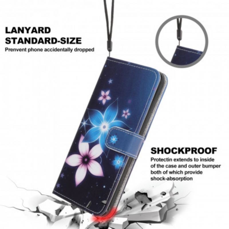 Capa Flip Para Xiaomi Mi 11 Lite 4G / 5G / 5G NE Flores