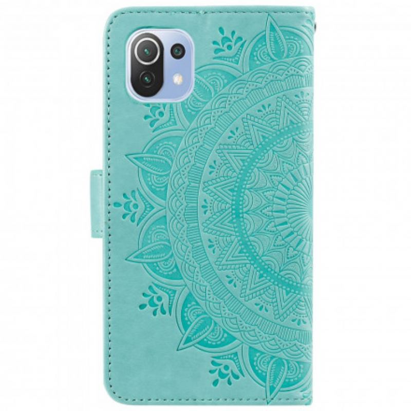 Capa Flip Para Xiaomi Mi 11 Lite 4G / 5G / 5G NE Mandala Do Sol