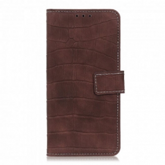Capa Folio Para Xiaomi Mi 11 Lite 4G / 5G / 5G NE Flip Textura De Crocodilo