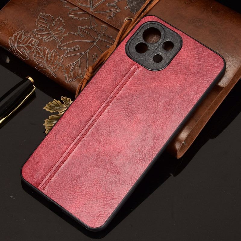 Capa Para Xiaomi Mi 11 Lite 4G / 5G / 5G NE Efeito Couro Couture