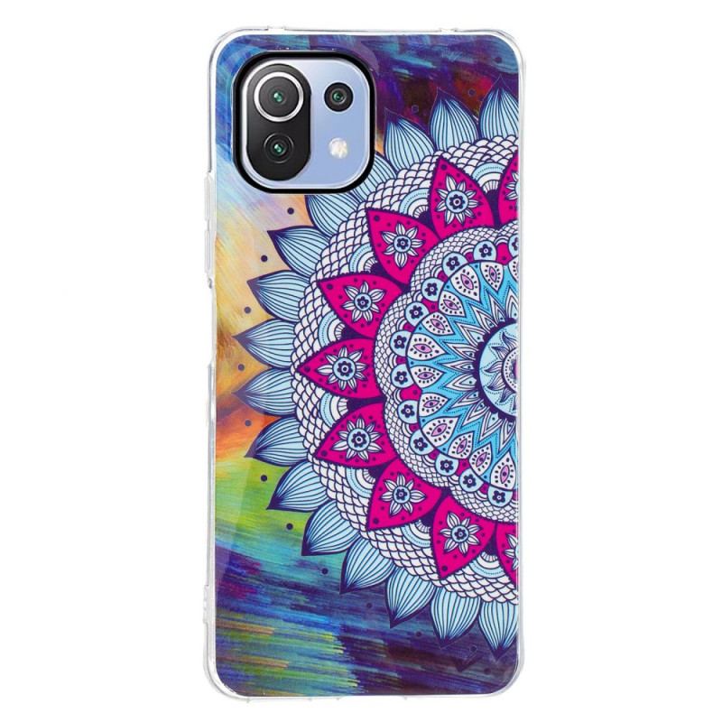 Capa Para Xiaomi Mi 11 Lite 4G / 5G / 5G NE Mandala Colorida Fluorescente