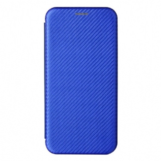 Capa De Celular Para Poco M3 Pro 5G Flip Fibra De Carbono Colorida