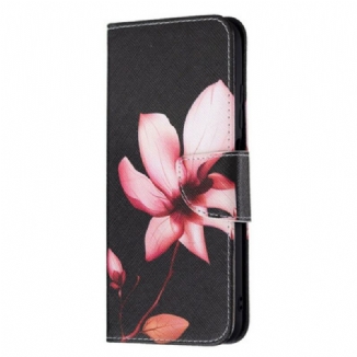Capa Flip Para Poco M3 Pro 5G Flor Rosa