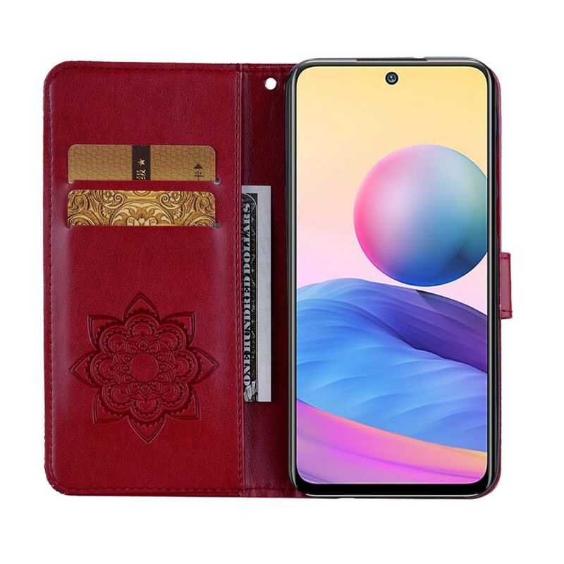 Capa Folio Para Poco M3 Pro 5G Coruja E Cordão