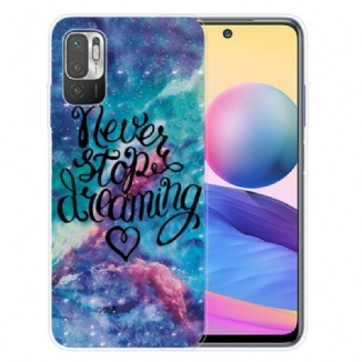 Capa Para Poco M3 Pro 5G Nunca Pare De Sonhar