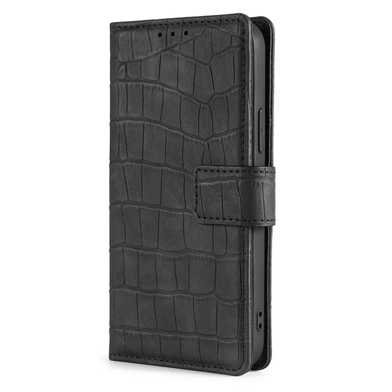 Capa De Couro Para Honor 50 SE Crocodilo Clássico