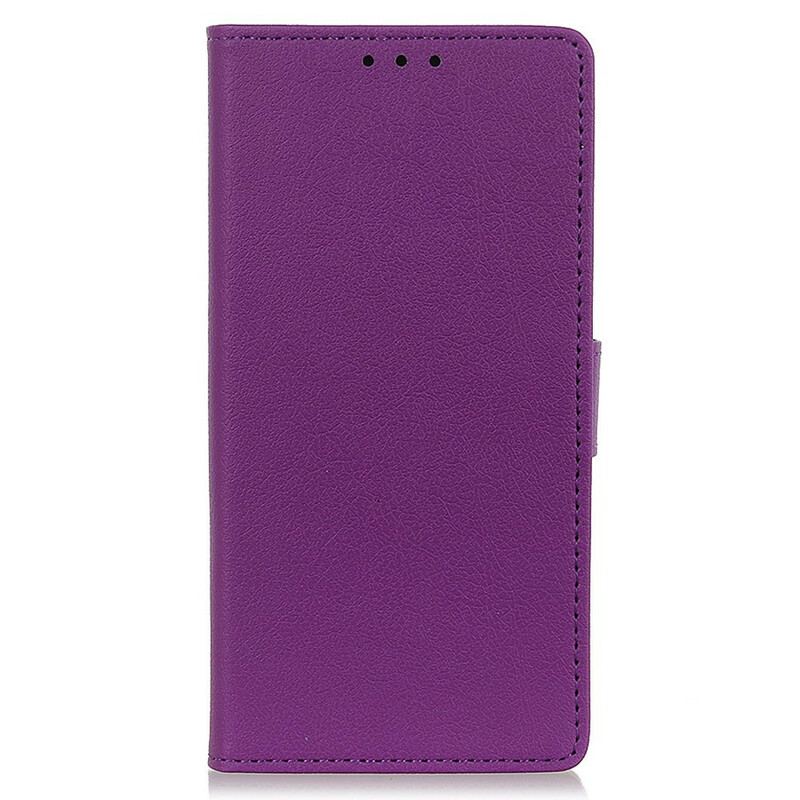 Capa Em Pele Para Honor 50 SE Efeito Couro Clássico