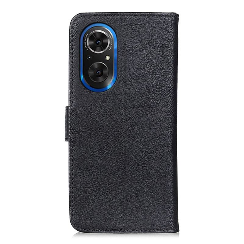 Capa Flip Para Honor 50 SE Imitação De Couro Khazneh