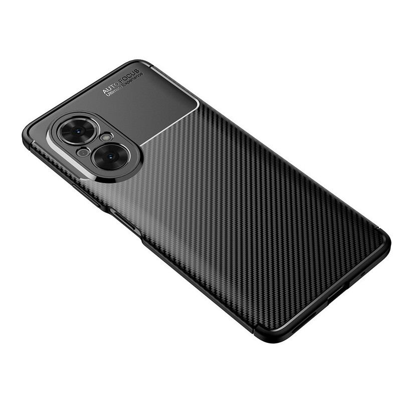 Capa Para Honor 50 SE Textura Flexível De Fibra De Carbono
