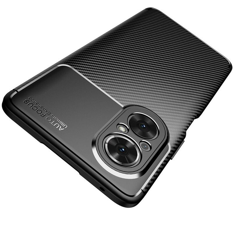 Capa Para Honor 50 SE Textura Flexível De Fibra De Carbono