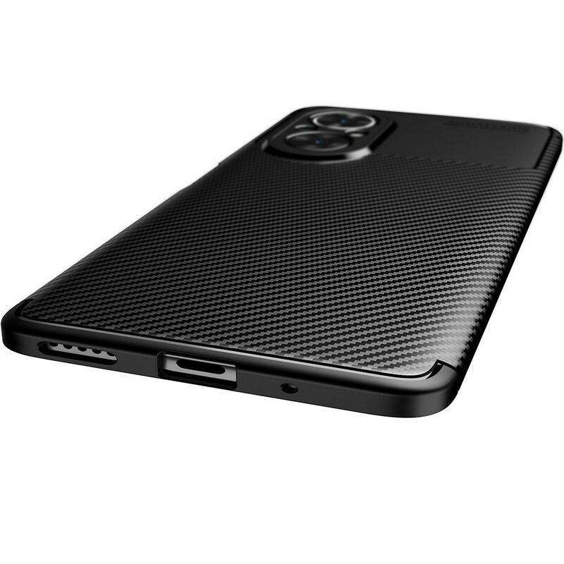 Capa Para Honor 50 SE Textura Flexível De Fibra De Carbono