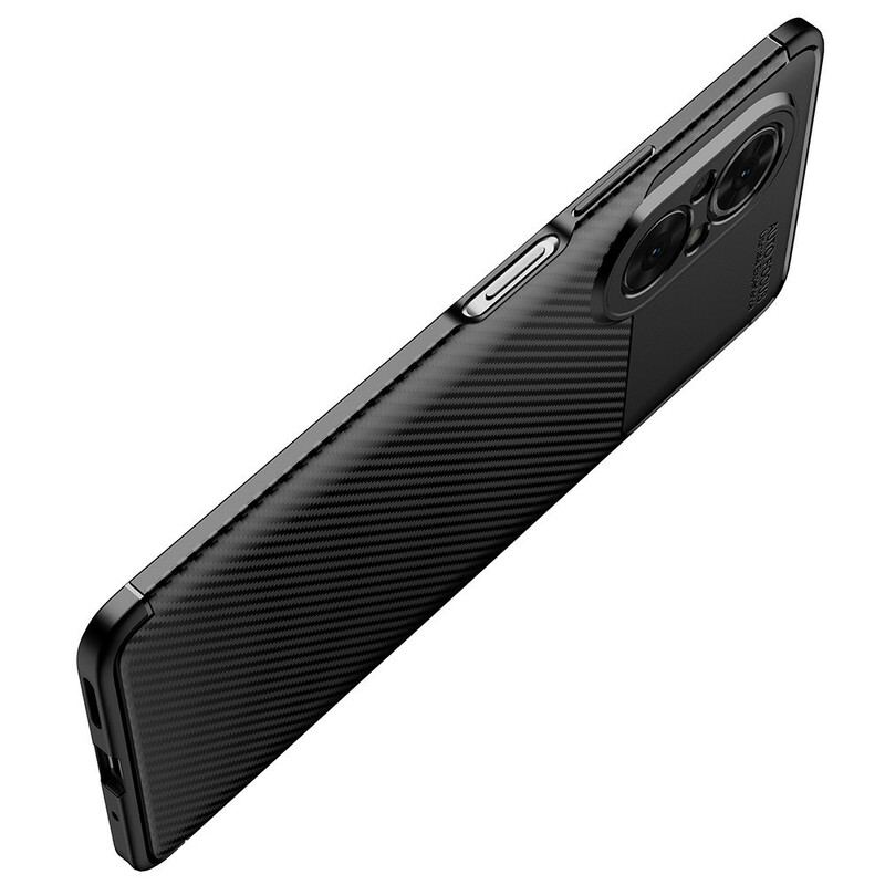 Capa Para Honor 50 SE Textura Flexível De Fibra De Carbono