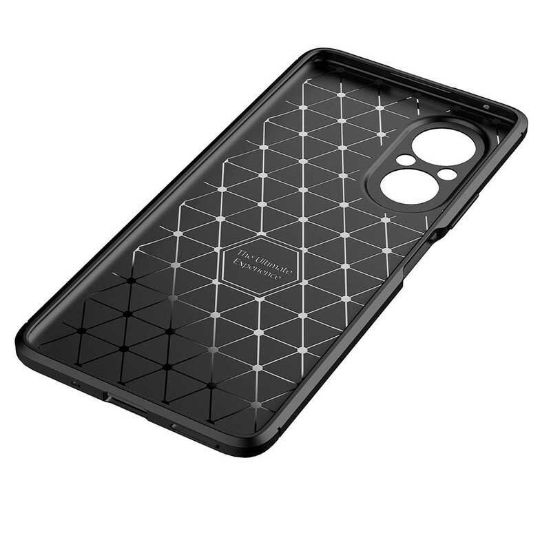 Capa Para Honor 50 SE Textura Flexível De Fibra De Carbono