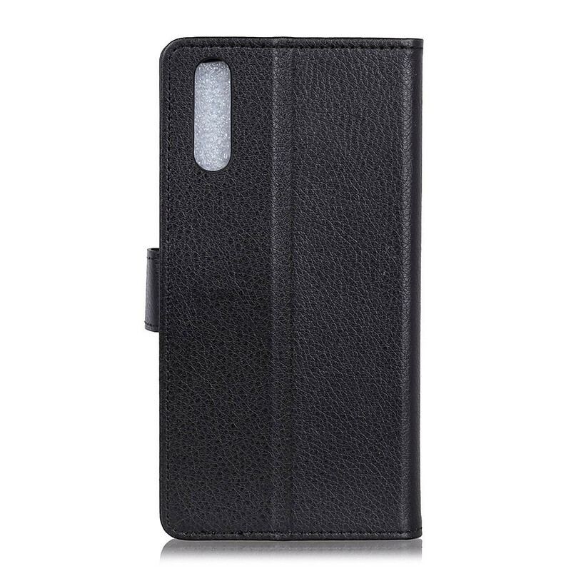 Capa De Couro Para Realme 7 Tradicionalmente Lichia
