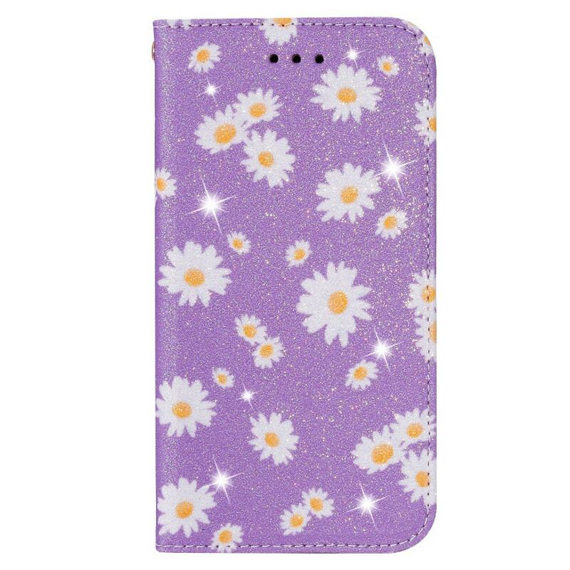 Capa De Celular Para Xiaomi Redmi Note 9 Flip Margaridas
