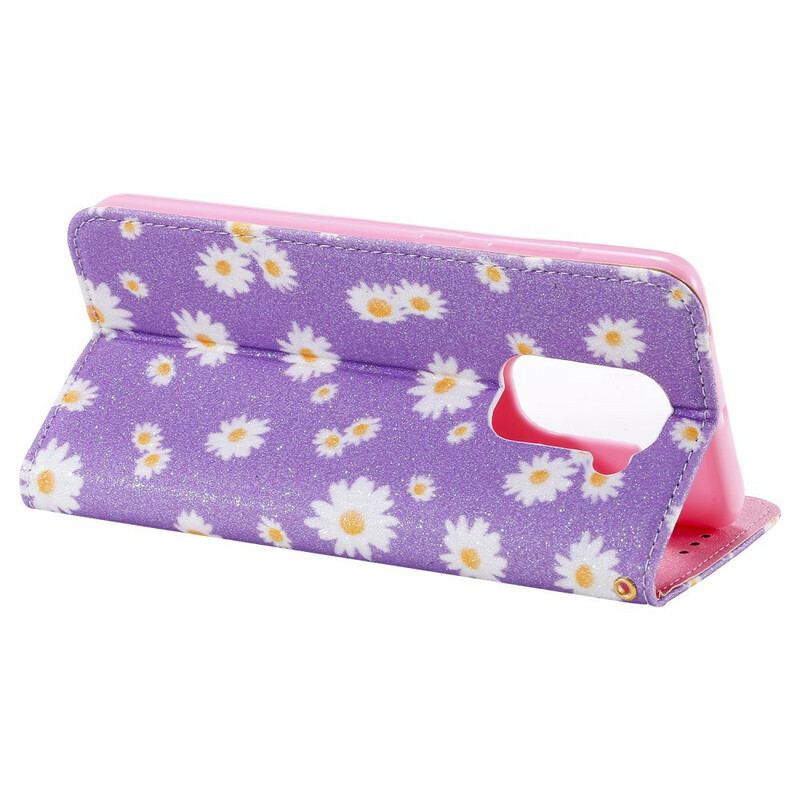 Capa De Celular Para Xiaomi Redmi Note 9 Flip Margaridas