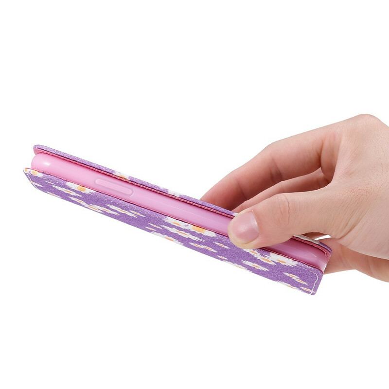 Capa De Celular Para Xiaomi Redmi Note 9 Flip Margaridas