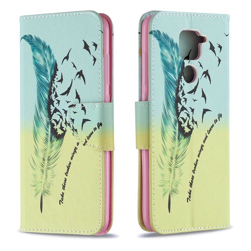 Capa Em Pele Para Xiaomi Redmi Note 9 Aprender A Voar