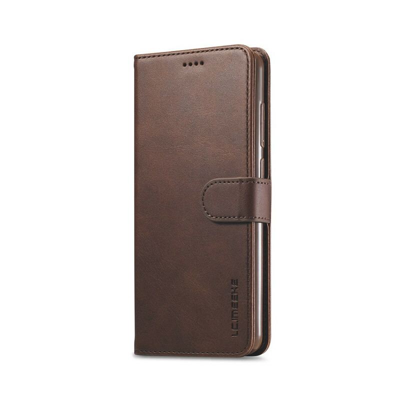 Capa Flip Para Xiaomi Redmi Note 9 Lc.imeeke Efeito Couro