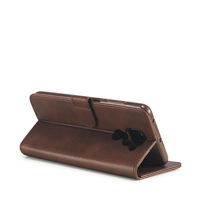 Capa Flip Para Xiaomi Redmi Note 9 Lc.imeeke Efeito Couro