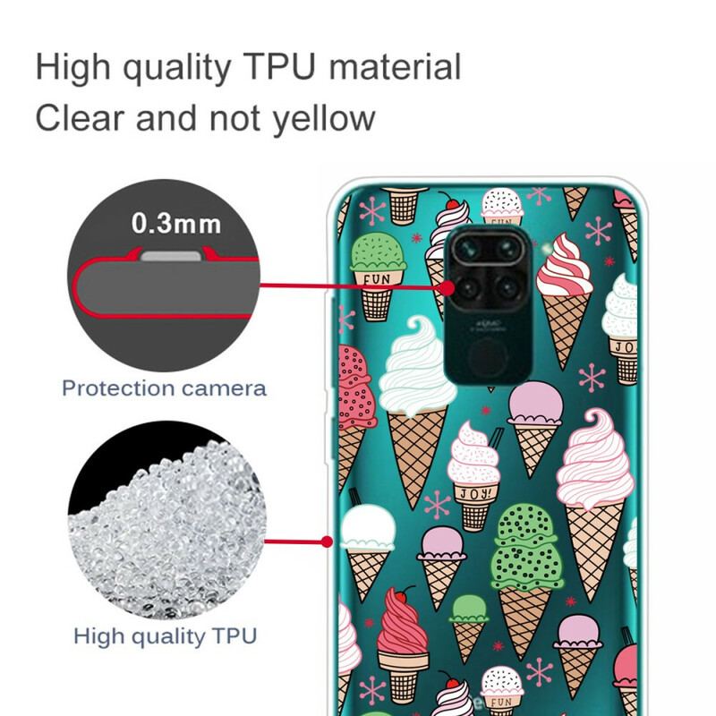 Capa Para Xiaomi Redmi Note 9 Sorvete De Creme Colorido