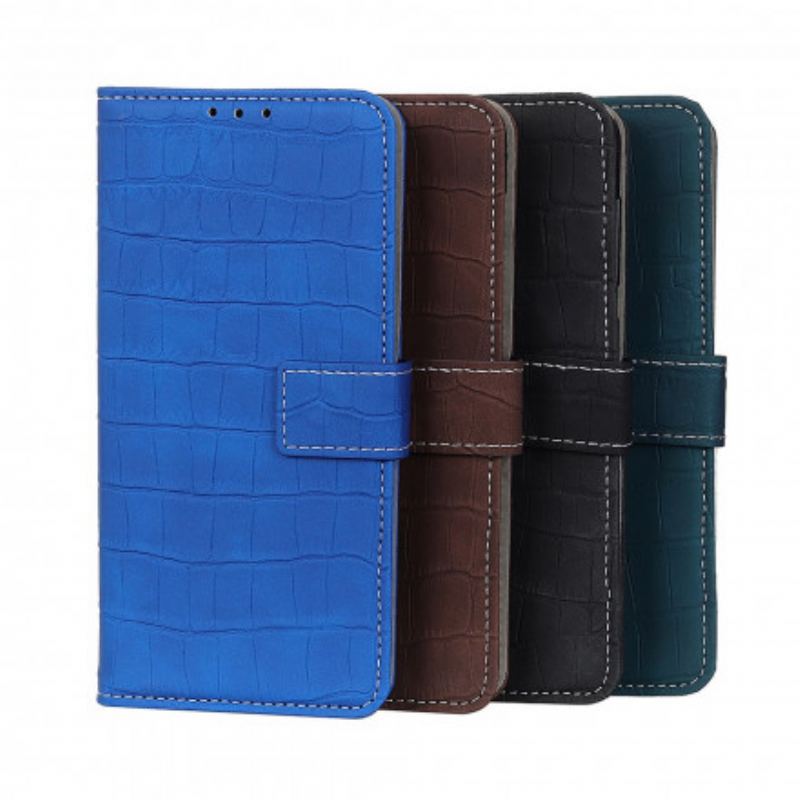 Capa Flip Para Poco F3 Poder Do Crocodilo